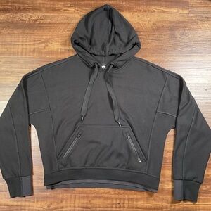 Athleta Recover Hoodie Size XA Black with Drawstring